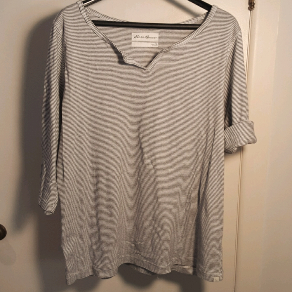 Eddie Bauer 3/4 sleeve cotton top
